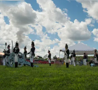Fort McHenry Reenactors Demonstrate Cannon Fire